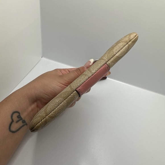 Coach Tan Coated Canvas Wristlet Bundle - Picture 8 of 11